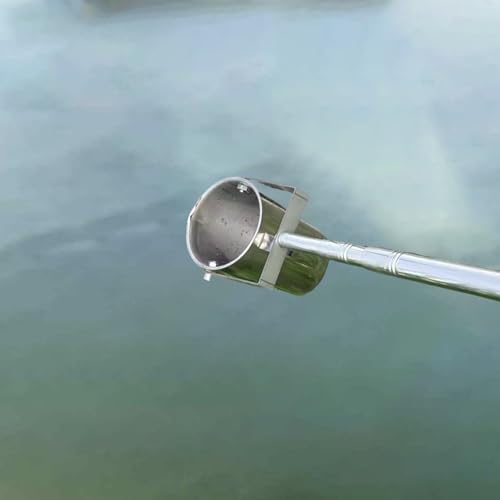 Lumivex Ölsammler Ölprobenbehälter 1,5–7 m Teleskop-Wasserprobenlöffel, Pendelbecher-Probenschöpfer mit Wasserprobenentnahme, Stangenprobenehmer(500ml,4m/13.1 ft) von Lumivex