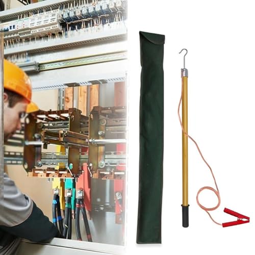 Niederspannungs-Entladestab for Elektriker, leichte 3 Fuß/5 Fuß/6 Fuß/10 Fuß Optionen, unverzichtbare elektrische Sicherheitsausrüstung(Yellow,10kV-1m(39.4in)) von Lumivex