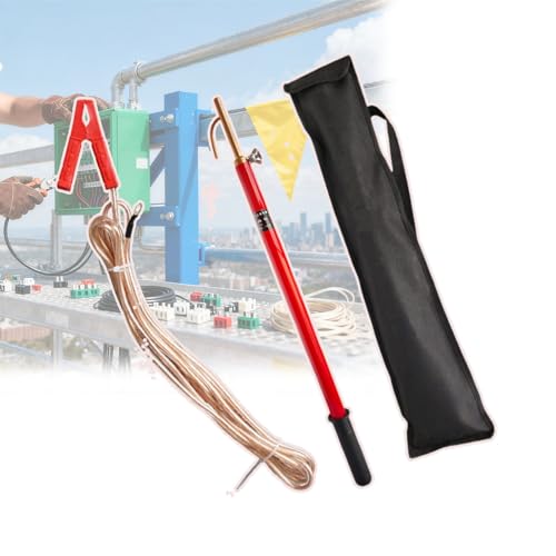 Teleskop-Hochspannungsentladungsstäbe 3 5 6 10 Fuß, Anti-Stromschlag-Isolierstab, for Strombetrieb 220 kV - m/9,8(220kV-3m(118in)) von Lumivex