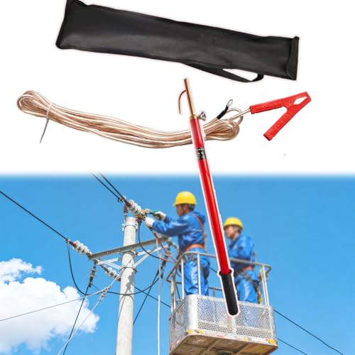 Tragbares elektrisches Sicherheits-Teleskopstangenwerkzeug, Hochspannungsschutz gegen Stromschläge, for den sicheren Betrieb im Labor(110kV-2m(79in)-(4 SECTIONS)) von Lumivex