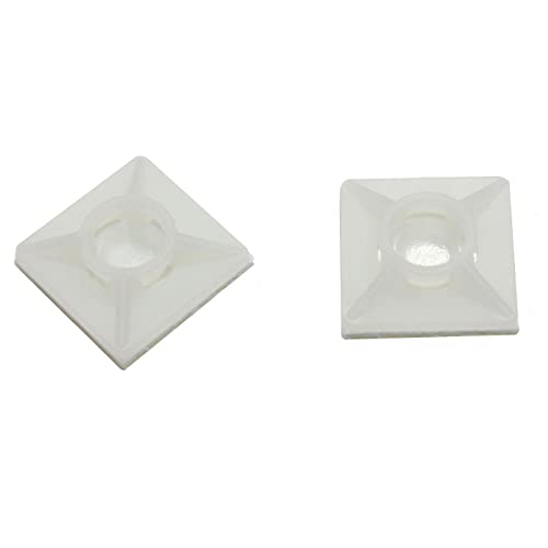 100x Klebesockel für Kabelbinder 20x20mm Weiß natur Selbstklebend 100x Klebesockel für Kabelbinder 20x20mm Weiß natur Selbstklebend von Lumonic