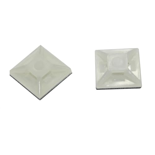 10x Klebesockel für Kabelbinder 40x40mm Weiß natur Selbstklebend 10x Klebesockel für Kabelbinder 40x40mm Weiß natur Selbstklebend von Lumonic