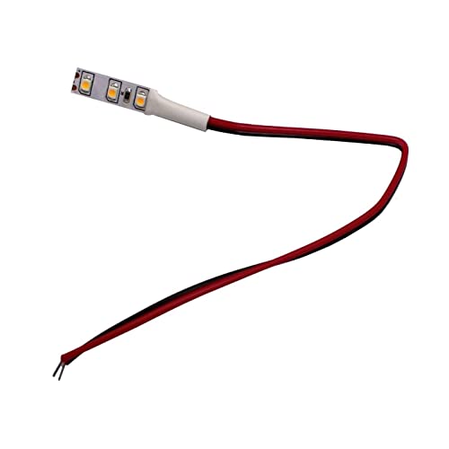 10x Lumonic LED Strip 0,025m einfarbiger Streifen LED Leiste 12V IP20 3LEDs 120 LED/m SMD2835 I LED Streifen I LED Stripe 2,5cm, LED Band, LED Lichtband von Lumonic