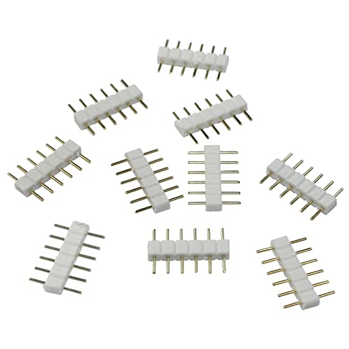 10x RGBW CCT LED Steckbrücke 6 Pin Steckverbinder 15x3mm Adapter Kupplung von Lumonic