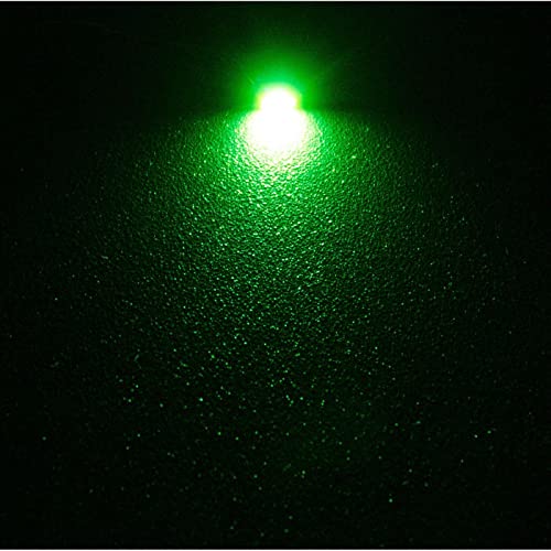 Lumonic 10x Superhelle LEDs vom Typ SMD 0402 - High Power LEDs mit Anschlussdraht zum selber Löten DIY in Farbe Grün - Durchmesser: 1x0,5mm von Lumonic