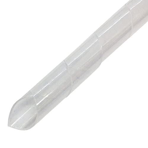 Lumonic Spiralkabelschlauch transparent 20m I 4mm Spiralband für Kabel mit 1,5-10mm Durchmesser I Flexibler Kabelschlauch-Schutz für private & industr von Lumonic