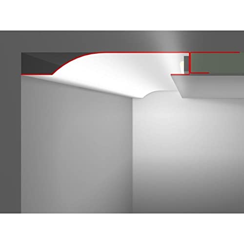 2m LED Trockenbauprofil R10-R mit Reflektor-Sichtschenkel für Gipskartonplatten Stahl Zinkblech 2m LED Trockenbauprofil R10-R mit Reflektor-Sichtschenkel für Gipskartonplatten Stahl Zinkblech von Lumonic