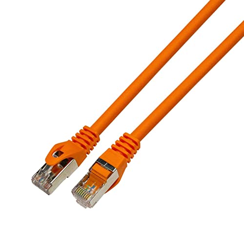 5m RJ-45 Netzwerkkabel Patchkabel CAT7 Orange S/FTP Ethernet DSL LAN CAT.7 von Lumonic