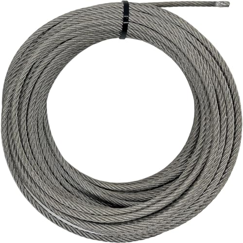 Drahtseil 25m Edelstahl V4A 316 5mm 7x19 Seile rostfrei für Ranksysteme Drahtseil 25m Edelstahl V4A 316 5mm 7x19 Seile rostfrei für Ranksysteme von Lumonic