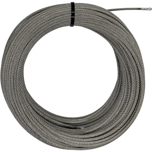Drahtseil 50m Edelstahl V4A 316 4mm 7x19 Seile rostfrei für Ranksysteme Drahtseil 50m Edelstahl V4A 316 4mm 7x19 Seile rostfrei für Ranksysteme von Lumonic