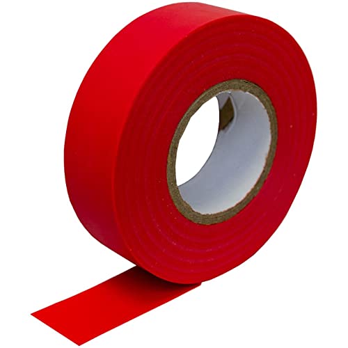 Lumonic 1 Rolle PVC Isolierband 19mm x 20m Klebeband rot Isoband I Geeignet für Elektriker und Bastler I Isolierklebeband in verschiedenen Längen und Farben von Lumonic