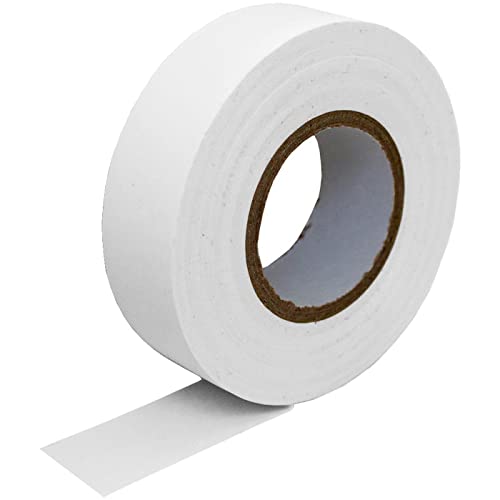Lumonic 1 Rolle PVC Isolierband 19mm x 20m Klebeband weiss Isoband I Geeignet für Elektriker und Bastler I Isolierklebeband in verschiedenen Längen und Farben von Lumonic