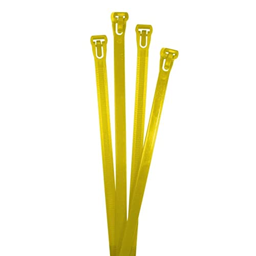 Lumonic 100x Kabelbinder 250 x 7,6mm I Gelbe Kabelbinder in Industriequalität wiederverwendbar I Kabelbinder UV beständig, Kabelbinder wetterfest, Kab Lumonic 100x Kabelbinder 250 x 7,6mm I Gelbe Kabelbinder in Industriequalität wiederverwendbar I Kabelbinder UV beständig, Kabelbinder wetterfest, Kab von Lumonic