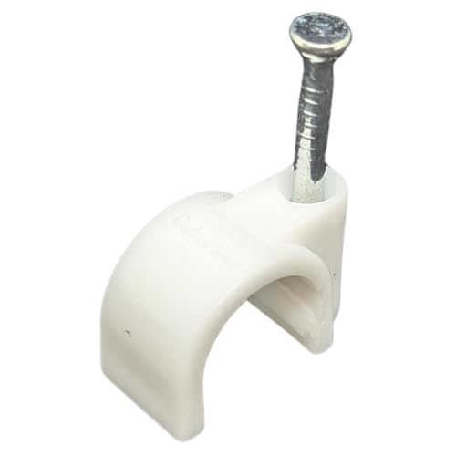 Lumonic 100x Nagelschelle 10mm für Kabel weiss - Kabelschelle mit 22mm Nagel z.B. zur Befestigung an der Wand - Kabelklemmen verschiedene Größen 4-14mm Lumonic 100x Nagelschelle 10mm für Kabel weiss - Kabelschelle mit 22mm Nagel z.B. zur Befestigung an der Wand - Kabelklemmen verschiedene Größen 4-14mm von Lumonic