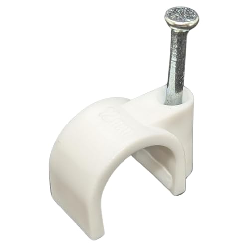 Lumonic 100x Nagelschelle 12mm für Kabel weiss - Kabelschelle mit 25mm Nagel z.B. zur Befestigung an der Wand - Kabelklemmen verschiedene Größen 4-14mm Lumonic 100x Nagelschelle 12mm für Kabel weiss - Kabelschelle mit 25mm Nagel z.B. zur Befestigung an der Wand - Kabelklemmen verschiedene Größen 4-14mm von Lumonic