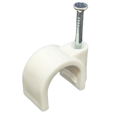 Lumonic 100x Nagelschelle 14mm für Kabel weiss - Kabelschelle mit 30mm Nagel z.B. zur Befestigung an der Wand - Kabelklemmen verschiedene Größen 4-14mm Lumonic 100x Nagelschelle 14mm für Kabel weiss - Kabelschelle mit 30mm Nagel z.B. zur Befestigung an der Wand - Kabelklemmen verschiedene Größen 4-14mm von Lumonic