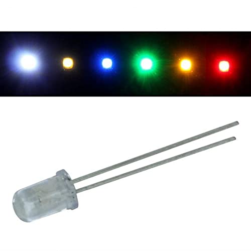 Lumonic 20x Superhelle LEDs vom Typ 3mm - High Power LEDs zum selber Löten DIY in Farbe Kalt-Weiß 6000K - Durchmesser: 3mm von Lumonic