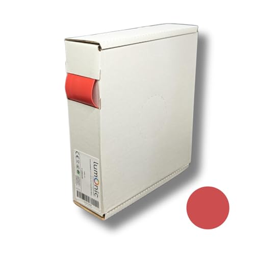 Lumonic 3,3m Schrumpfschlauch Box 2:1 Rot - Hier von: 25,4mm auf 12,7mm - Dickwandiger Schrumfpschlauch in verschiedenen Größen Lumonic 3,3m Schrumpfschlauch Box 2:1 Rot - Hier von: 25,4mm auf 12,7mm - Dickwandiger Schrumfpschlauch in verschiedenen Größen von Lumonic