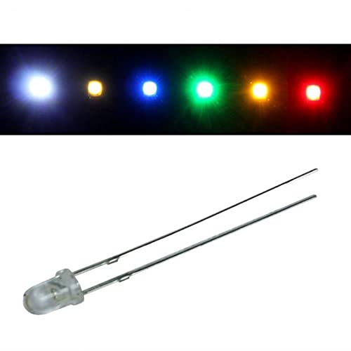 Lumonic 50x Superhelle LEDs vom Typ 3mm - High Power LEDs zum selber Löten DIY in Farbe Rot - Durchmesser: 3mm von Lumonic