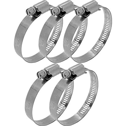 Lumonic 5x 46-70mm Schlauchschelle Edelstahl V2A 201 I einstellbare Schlauchschellen zum Schrauben I für Rohre Schläuche Waschmaschine KFZ Auto Haus G von Lumonic