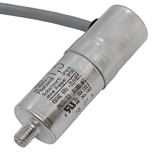 Lumonic Anlaufkondensator Hydra MKP-500 1,5-C [inkl. Kabel 40cm] | Motorkondensator 1,5µF 470V 25x75mm I Kondensator mit hochwertigem Metallgehäuse von Lumonic