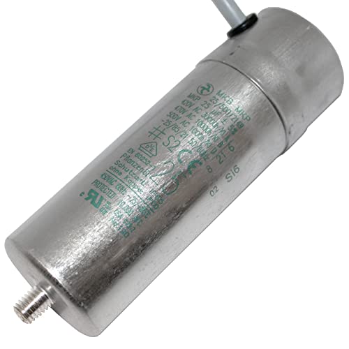 Lumonic Anlaufkondensator Hydra MKP-500 25-C [inkl. Kabel 40cm] | Motorkondensator 25µF 470V 40x120mm I Kondensator mit hochwertigem Metallgehäuse von Lumonic