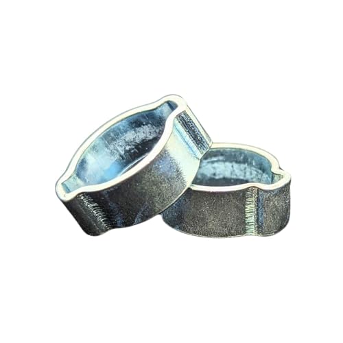 Lumonic I 10x 2-Ohr-Schelle 11-13mm I Stahl Verzinkt I Zweiohrschelle I Schlauchschelle I für Druckluft, Rohrsysteme, Garten, KFZ von Lumonic