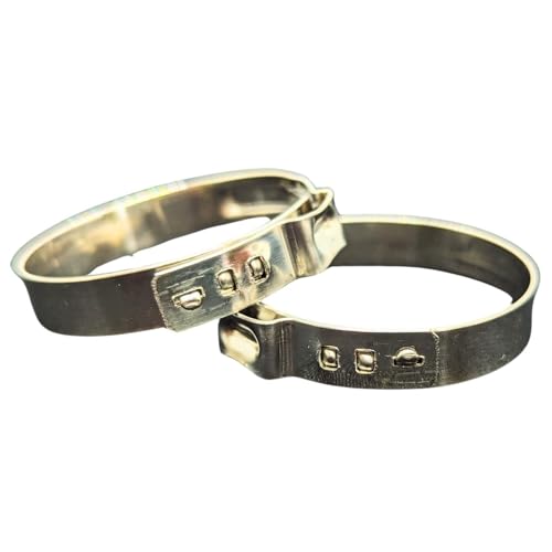 Lumonic I 20x 1-Ohr-Schelle 34,4-37,6mm I V2A Edelstahl I Einohrschelle I Schlauchschelle I für Druckluft, Rohrsysteme, Garten, KFZ von Lumonic