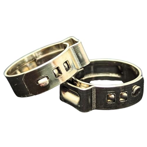 Lumonic I 2x 1-Ohr-Schelle 19,4-22,6mm I V2A Edelstahl I Einohrschelle I Schlauchschelle I für Druckluft, Rohrsysteme, Garten, KFZ von Lumonic