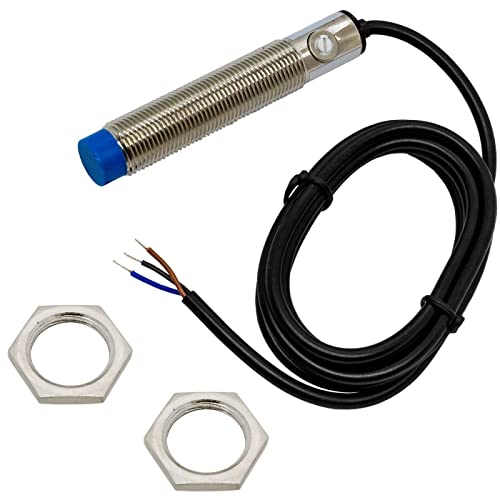Lumonic Kapazitiver Näherungsschalter 12mm NPN I Näherungssensor Öffner - IP67 I Annäherungssensor mit Messing vernickelt & 6 bis 36V DC Spannung Lumonic Kapazitiver Näherungsschalter 12mm NPN I Näherungssensor Öffner - IP67 I Annäherungssensor mit Messing vernickelt & 6 bis 36V DC Spannung von Lumonic
