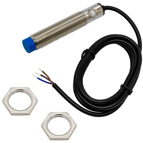 Lumonic Kapazitiver Näherungsschalter 12mm PNP I Näherungssensor Öffner - IP67 I Annäherungssensor mit Messing vernickelt & 6 bis 36V DC Spannung Lumonic Kapazitiver Näherungsschalter 12mm PNP I Näherungssensor Öffner - IP67 I Annäherungssensor mit Messing vernickelt & 6 bis 36V DC Spannung von Lumonic