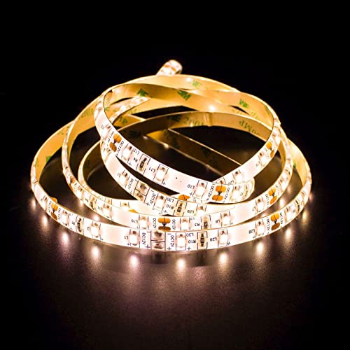 Lumonic LED Strip 5m Warm-Weiß 3000K LED Leiste 12V IP65 300LEDs 60 LED/m SMD2835 I LED Streifen I LED Stripe 500cm, LED Band, LED Lichtband von Lumonic