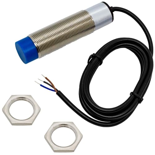 Lumonic Induktiver Näherungsschalter 18mm PNP I Näherungssensor Schließer - IP67 I Annäherungssensor mit Messing vernickelt & 6 bis 36V DC Spannung von Lumonic