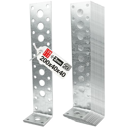 20 Stück Flachstahl-Betonanker Flachstahlanker Anker zum Einbetonieren Befestigungswinkel 200 mm x 40 mm Breite 40 mm Materialstärke 2 mm 20 Stück Flachstahl-Betonanker Flachstahlanker Anker zum Einbetonieren Befestigungswinkel 200 mm x 40 mm Breite 40 mm Materialstärke 2 mm von Lun Fix