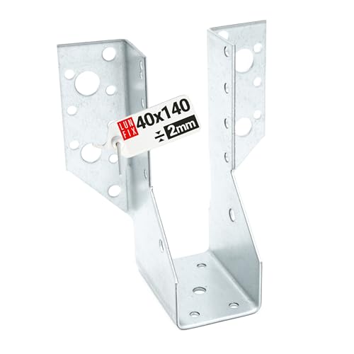 Balkenschuh 40x140 mm Typ A aus Stahl verzinkt 2 mm stark U-Form Balkenträger Holzbalkenverbinder offen für Holzbau, Carport, Pergola, Dachstuhl, Zaun, Terrasse, Unterkonstruktion Balkenschuh 40x140 mm Typ A aus Stahl verzinkt 2 mm stark U-Form Balkenträger Holzbalkenverbinder offen für Holzbau, Carport, Pergola, Dachstuhl, Zaun, Terrasse, Unterkonstruktion von Lun Fix