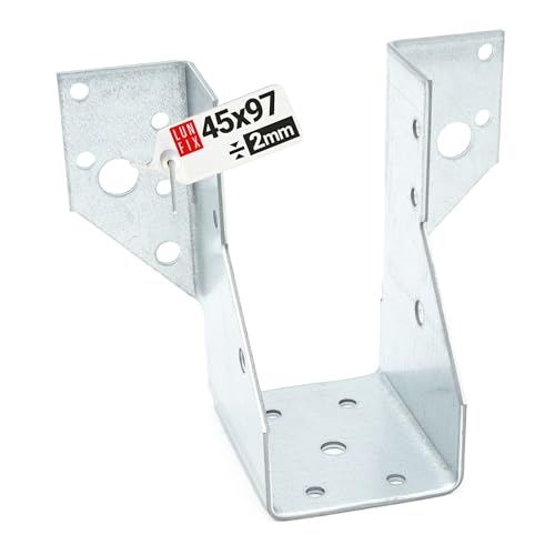 Balkenschuh 45x97 mm Typ A aus Stahl verzinkt 2 mm stark U-Form Balkenträger Holzbalkenverbinder offen für Holzbau, Carport, Pergola, Dachstuhl, Zaun, Terrasse, Unterkonstruktion Balkenschuh 45x97 mm Typ A aus Stahl verzinkt 2 mm stark U-Form Balkenträger Holzbalkenverbinder offen für Holzbau, Carport, Pergola, Dachstuhl, Zaun, Terrasse, Unterkonstruktion von Lun Fix