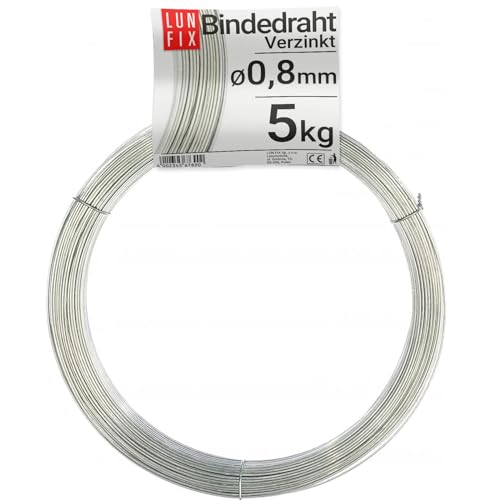1200m Bindedraht Ø 0,8 mm verzinkt Rödeldraht Bewehrungsbau Gartendraht Spanndraht Flechtdraht 1200m Bindedraht Ø 0,8 mm verzinkt Rödeldraht Bewehrungsbau Gartendraht Spanndraht Flechtdraht von Lun Fix