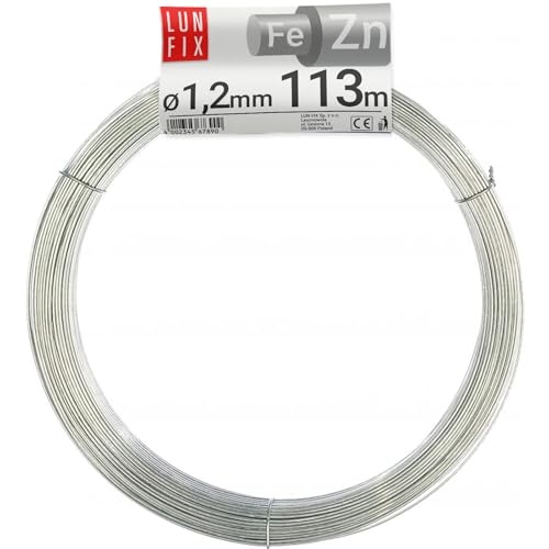Bindedraht verzinkt Rödeldraht Bewehrungsbau Gartendraht Spanndraht Flechtdraht Ø 1,2mm 1Kg (ca.113m) Bindedraht verzinkt Rödeldraht Bewehrungsbau Gartendraht Spanndraht Flechtdraht Ø 1,2mm 1Kg (ca.113m) von Lun Fix
