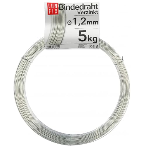 530m Ø 1,2mm Bindedraht verzinkt Rödeldraht Bewehrungsbau Gartendraht Spanndraht Flechtdraht von Lun Fix