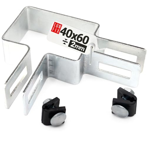 Eckschelle 90 Grad für 40 * 60 mm Pfosten Verzinkt Zaunschelle Strebenschelle Gitterstabmattenzaun 90 Grad für 40 * 60 mm Pfosten Verzinkt von Lun Fix