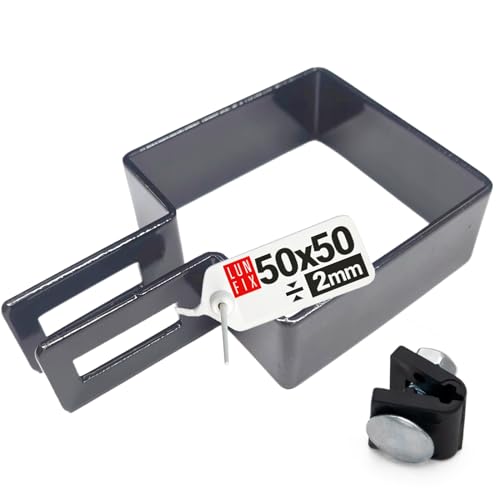 Endschelle Vierkant 50 * 50 Graphit Zaunschelle Strebenschelle Gitterstabmatten Zaun Zaunpfosten Rechteckig Endschelle Vierkant 50 * 50 Graphit Zaunschelle Strebenschelle Gitterstabmatten Zaun Zaunpfosten Rechteckig von Lun Fix