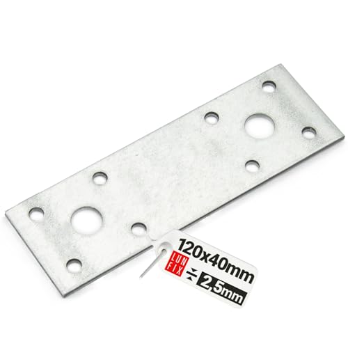 Flachverbinder Lochplatte Stahlverbinder Lochblech Verzinkt Innen - Außenbereich 120x40x2,5 Flachverbinder Lochplatte Stahlverbinder Lochblech Verzinkt Innen - Außenbereich 120x40x2,5 von Lun Fix