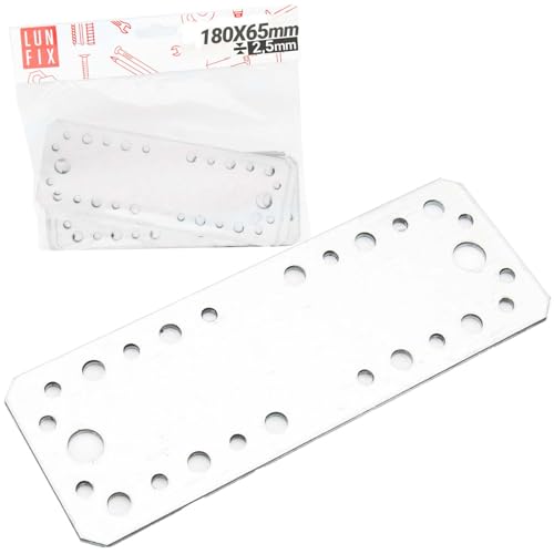 Flachverbinder Lochplatte Stahlverbinder Lochblech Verzinkt Innen - Außenbereich 180x65x2,5 10er Set Flachverbinder Lochplatte Stahlverbinder Lochblech Verzinkt Innen - Außenbereich 180x65x2,5 10er Set von Lun Fix