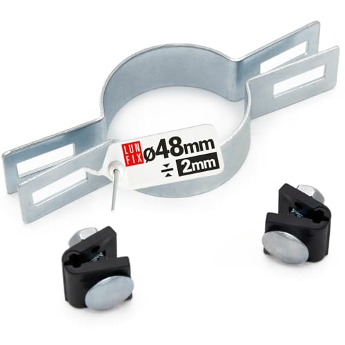 Mittelschelle Strebeschelle Rund Gitterstabmattenzaun Zaunpfosten 48 mm Verzinkt Mittelschelle Strebeschelle Rund Gitterstabmattenzaun Zaunpfosten 48 mm Verzinkt von Lun Fix