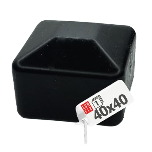 Pfostenkappen Zaunkappe Zaunpfahlkappe Rohrkappe Schwarz Pfostenabdeckung 40x40 mm Eckig 1 Stück Pfostenkappen Zaunkappe Zaunpfahlkappe Rohrkappe Schwarz Pfostenabdeckung 40x40 mm Eckig 1 Stück von Lun Fix