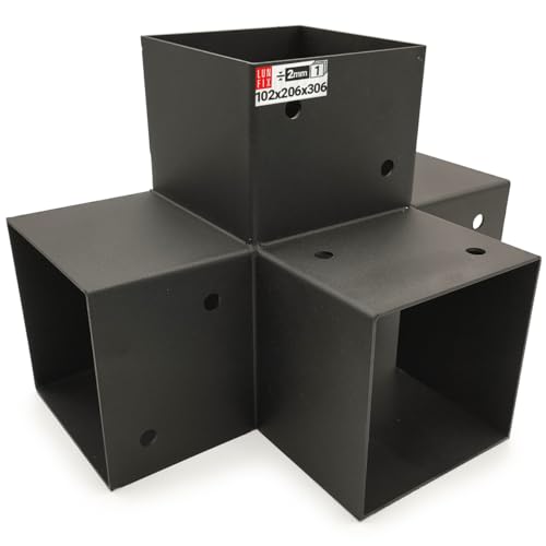 Pfostenverbinder Balkenverbinder Pfostenecke 90° Eckverbinder X 102x206x306x2 Pfostenverbinder Balkenverbinder Pfostenecke 90° Eckverbinder X 102x206x306x2 von Lun Fix