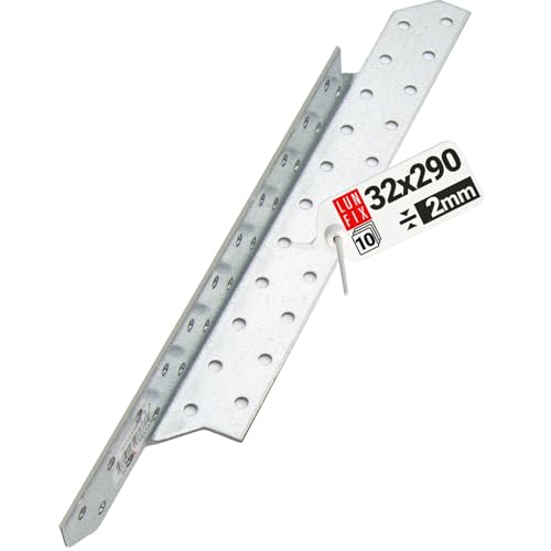 Sparrenpfettenanker Verzinkt Schwerlast-Winkelverbinder Balkenverbinder 32x290mm Links 10er Set Sparrenpfettenanker Verzinkt Schwerlast-Winkelverbinder Balkenverbinder 32x290mm Links 10er Set von Lun Fix