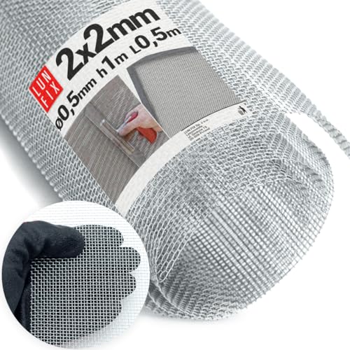 Feinmaschiges Drahtgeflecht verzinkt 2x2 mm Ø0,5mm 1x0,5m – Drahtgitter, Kaninchendraht, Fliegengitter Meterware für Insektenschutz, Kellerschachtabdeckung, Lichtschachtabdeckung, Lun Fix Feinmaschiges Drahtgeflecht verzinkt 2x2 mm Ø0,5mm 1x0,5m – Drahtgitter, Kaninchendraht, Fliegengitter Meterware für Insektenschutz, Kellerschachtabdeckung, Lichtschachtabdeckung, Lun Fix von Lun Fix