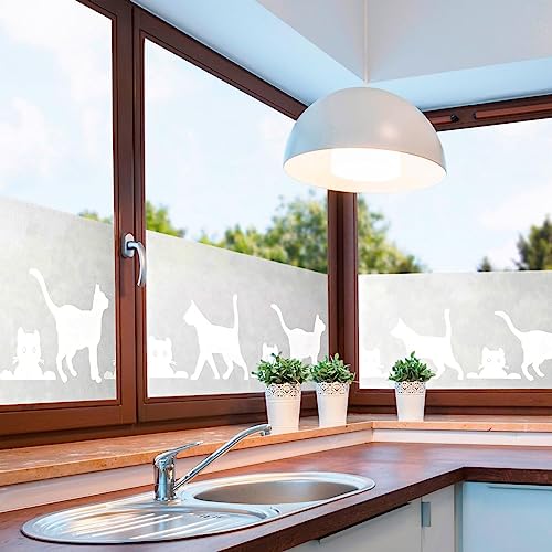 Fenster Sichtschutzfolie Katze, Folie für Sichtschutz am Fenster 14294 von Luna24 simply great ideas...