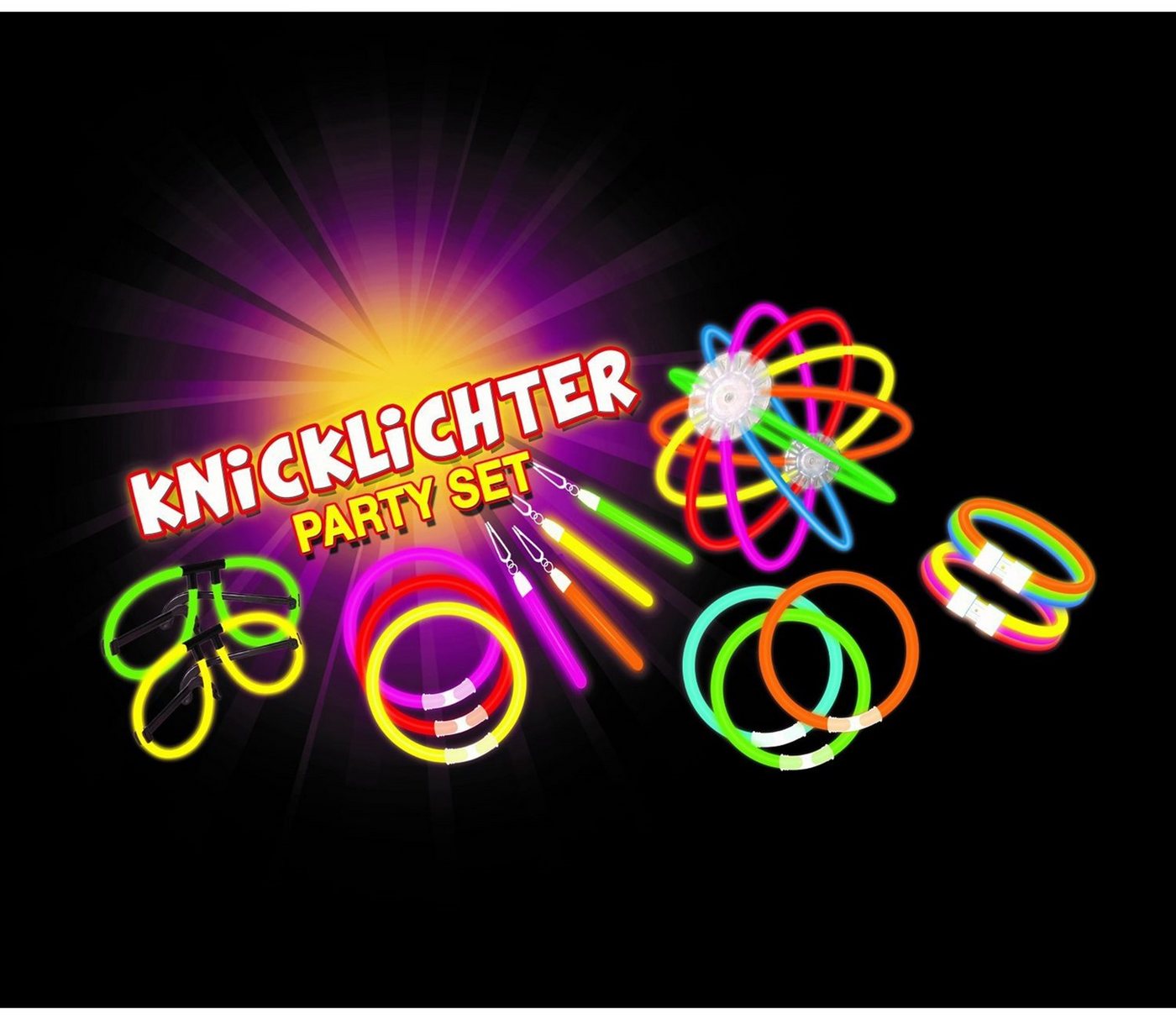 Luna24 simply great ideas... Dekolicht Knicklicht Partyset Knicklicht-Set, all-in-one, 164 Teile! Luna24 simply great ideas... Dekolicht Knicklicht Partyset Knicklicht-Set, all-in-one, 164 Teile! von Luna24 simply great ideas...